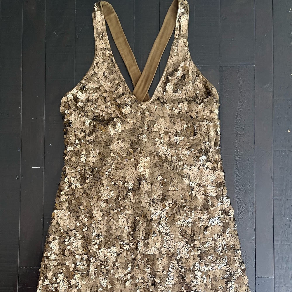 French Connection Sequined Mini - Size 10 - image 1